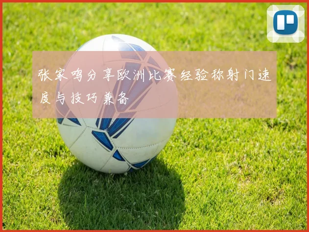 张家鸣分享欧洲比赛经验称射门速度与技巧兼备